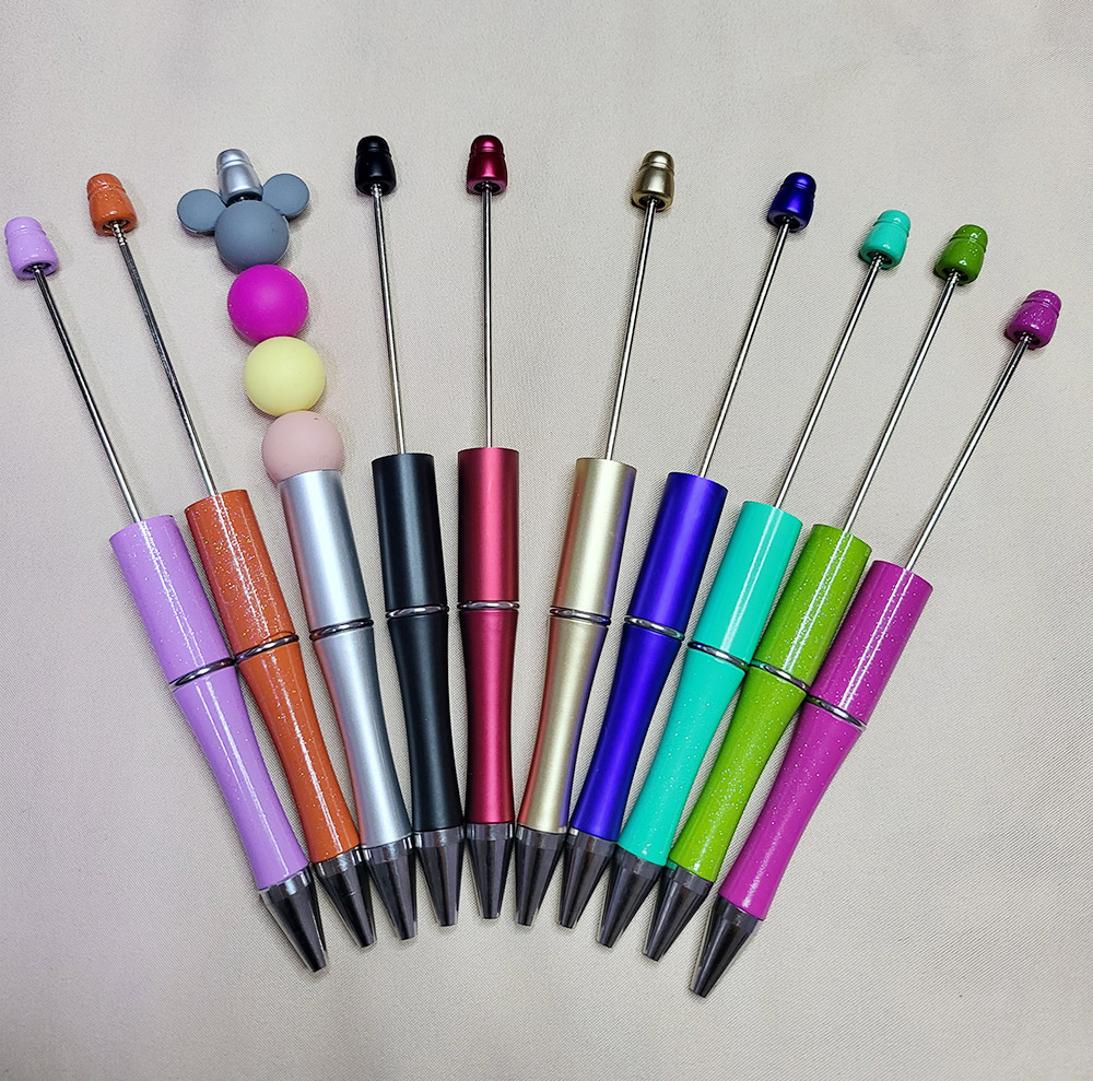 Plastic Beadable Ballpoint Pens for DIY Gift Pen S..